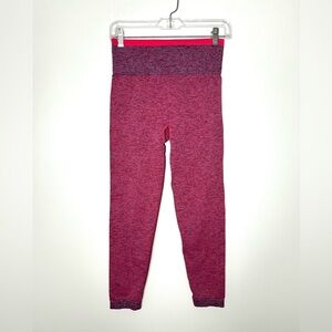 SPANX Seamless Sculpt Leggings Sz M Spacedye Coral Punch NWOT Athleisure Active